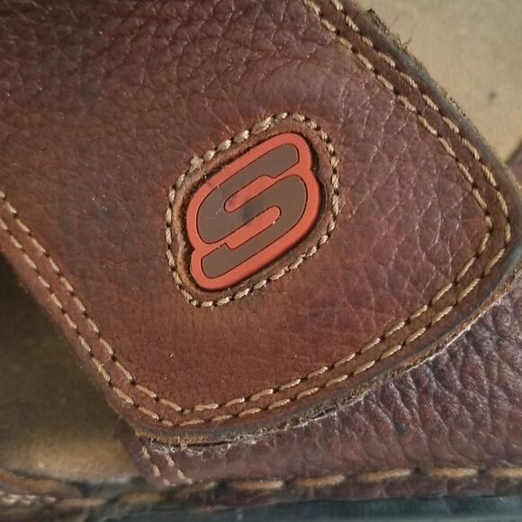 Sketchers  Brown Men's Sandals Sz 10 - Picture 5 of 11